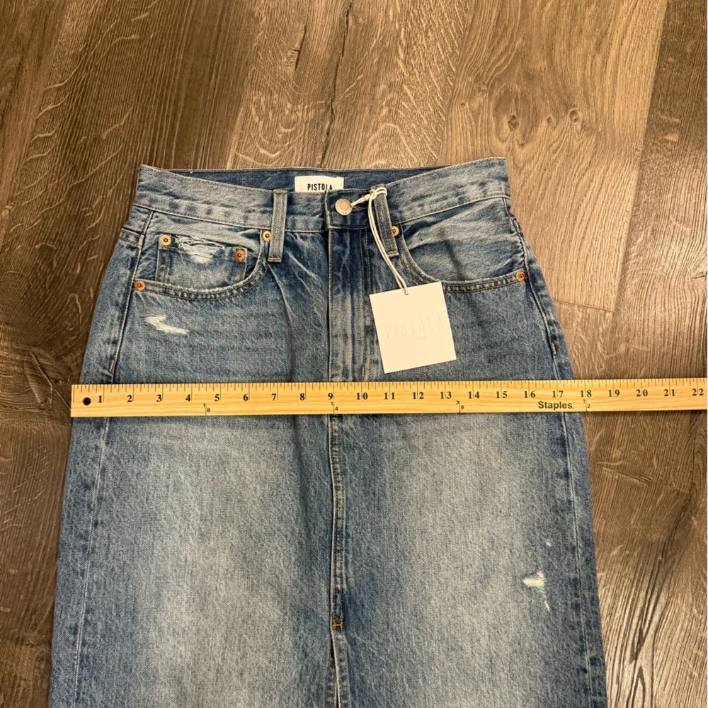 Pistola Alice Denim Midi Skirt - Picture 13 of 13